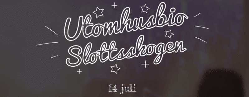 Utomhusbio i slottskogen - Aktivitetshyra