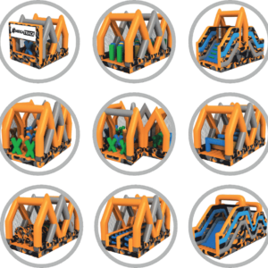 Megatrack Hinderbana olika delar från Aktivitetshyra